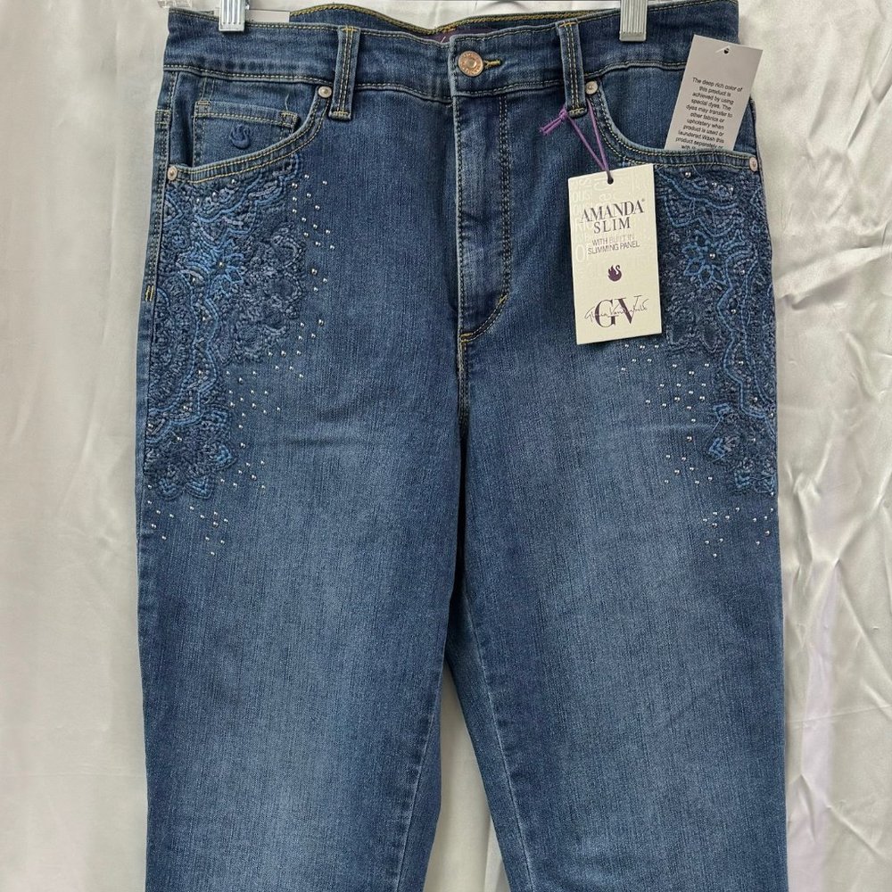 Gloria Vanderbilt Womens Slim Jeans NWT -10 Average